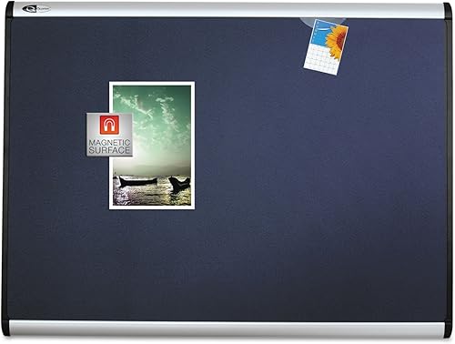 Quartet Prestige Plus - Tablón de anuncios de tela magnética, 6 x 4 pies, marco de aluminio (MB547A)