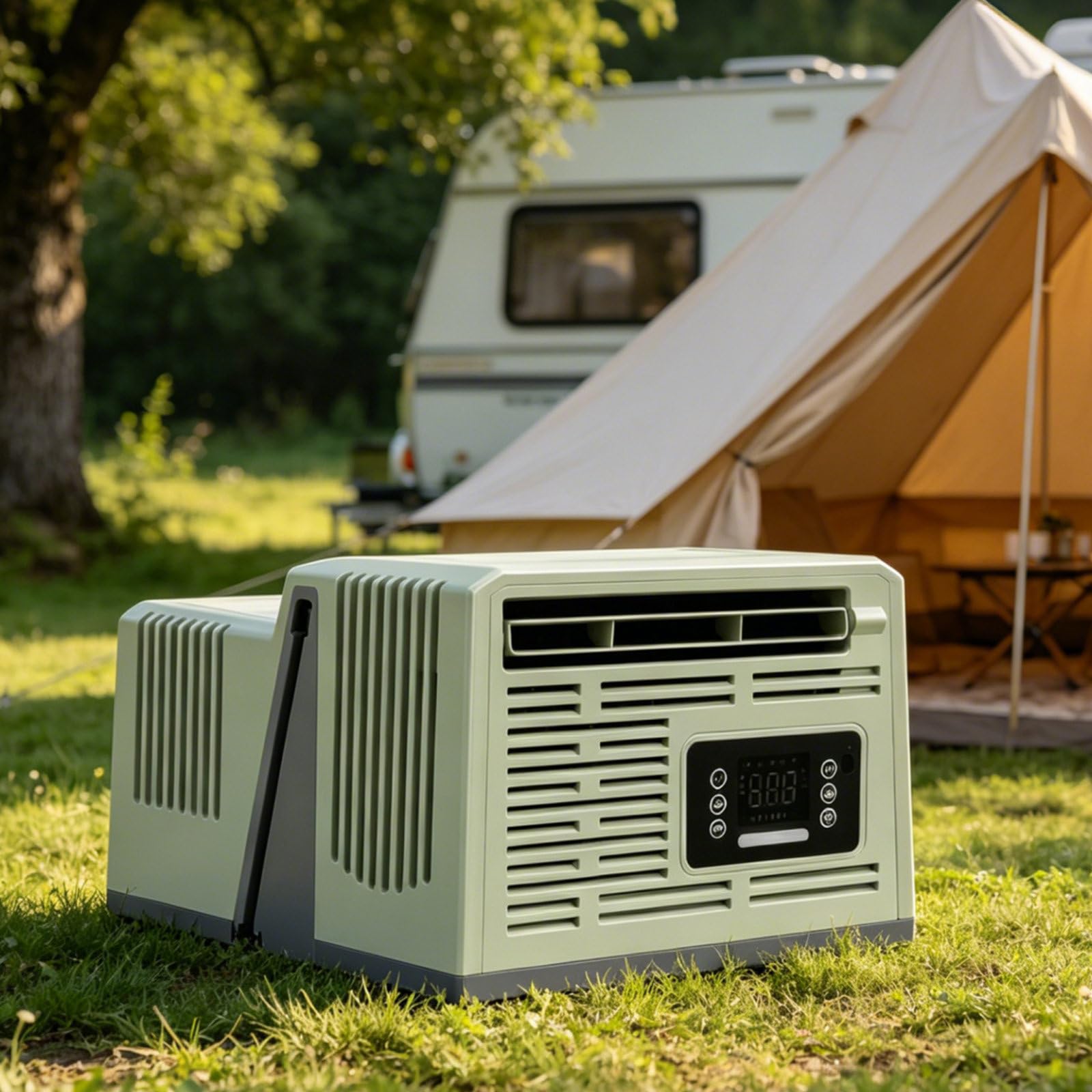 json2xml Portable Camping Air Conditioner With Cooling, Dehumidify & Fan Modes 48V-Version