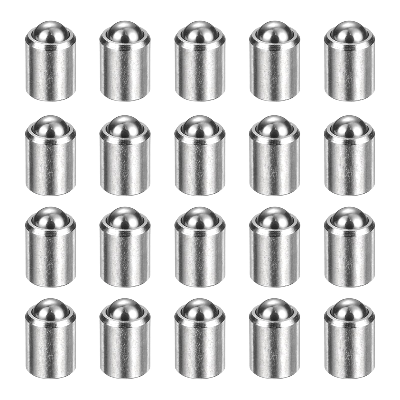 sourcing map Ball Point Spring Plungers 4x5mm 25N Elasticity 20pcs