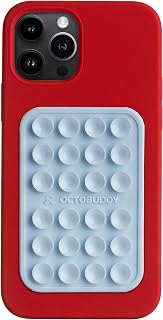 OCTOBUDDY Classic - Silicone Suction Phone Case Adhesive Mount, Baby Blue