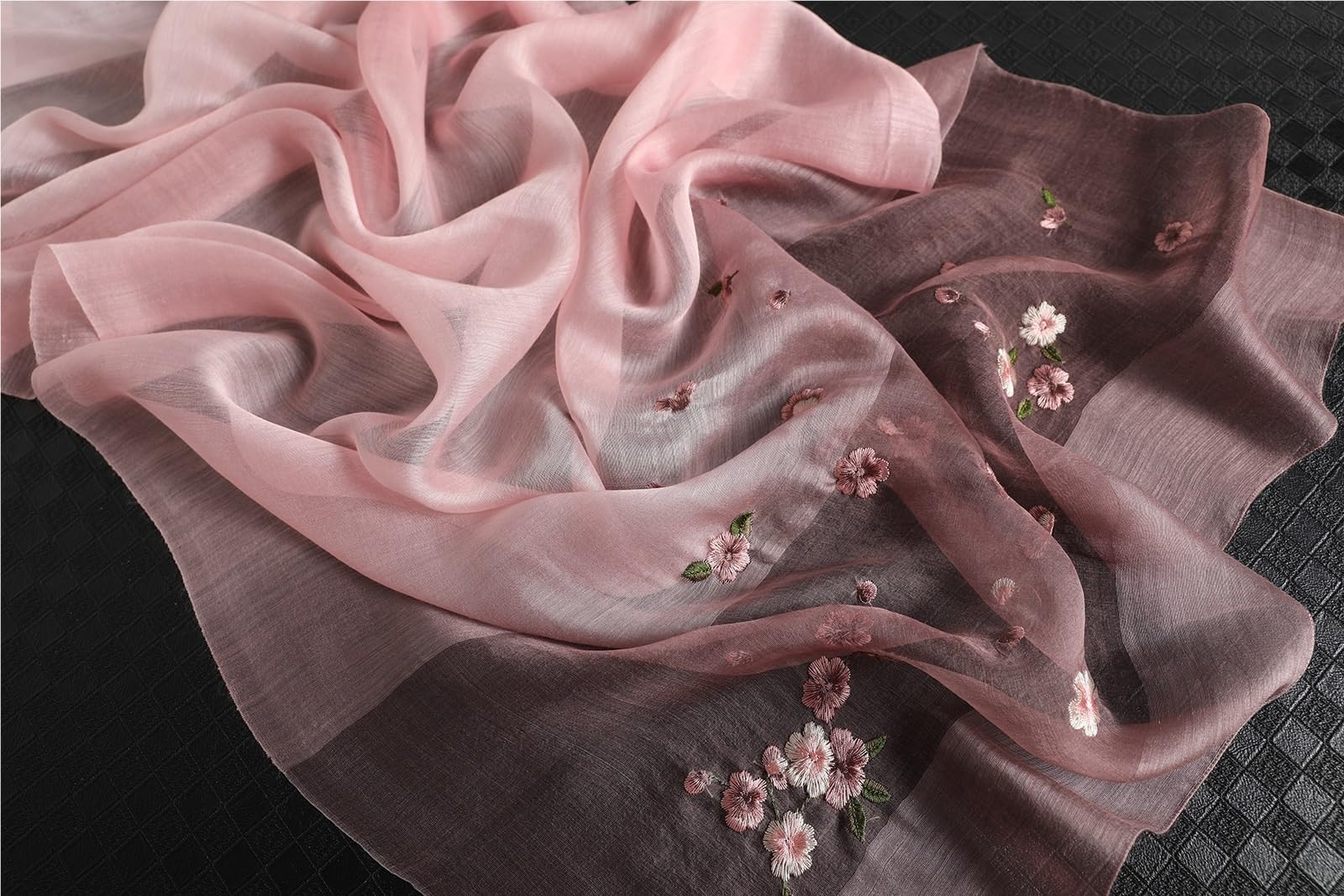 Verano Chales Pañuelo de Seda Sedoso Elegante y Versátil