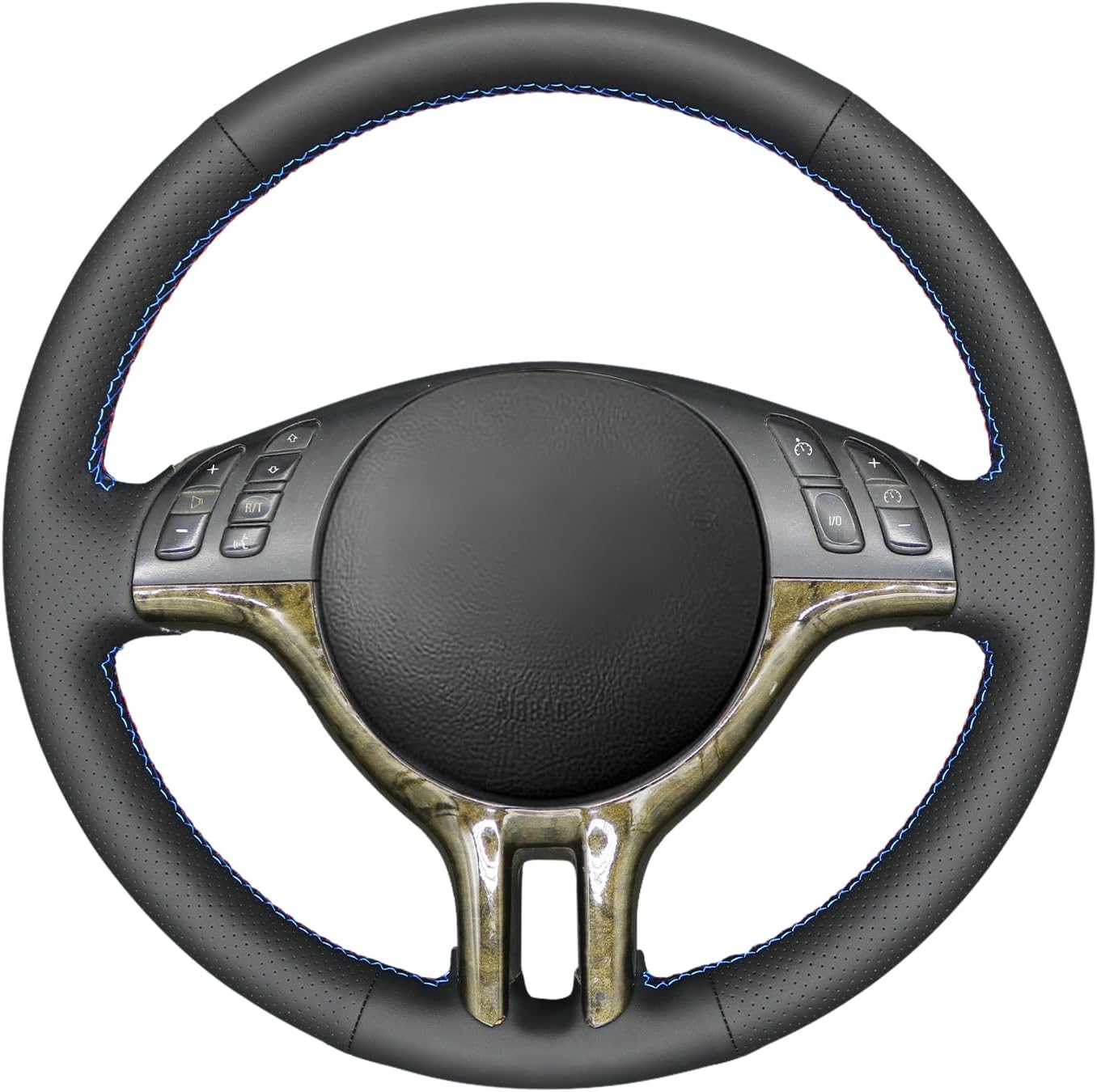 MEWANT Steering Wheel Wrap for BMW 3 Series E46 E46/5 2000-2005 / X5 E53 2000-2001