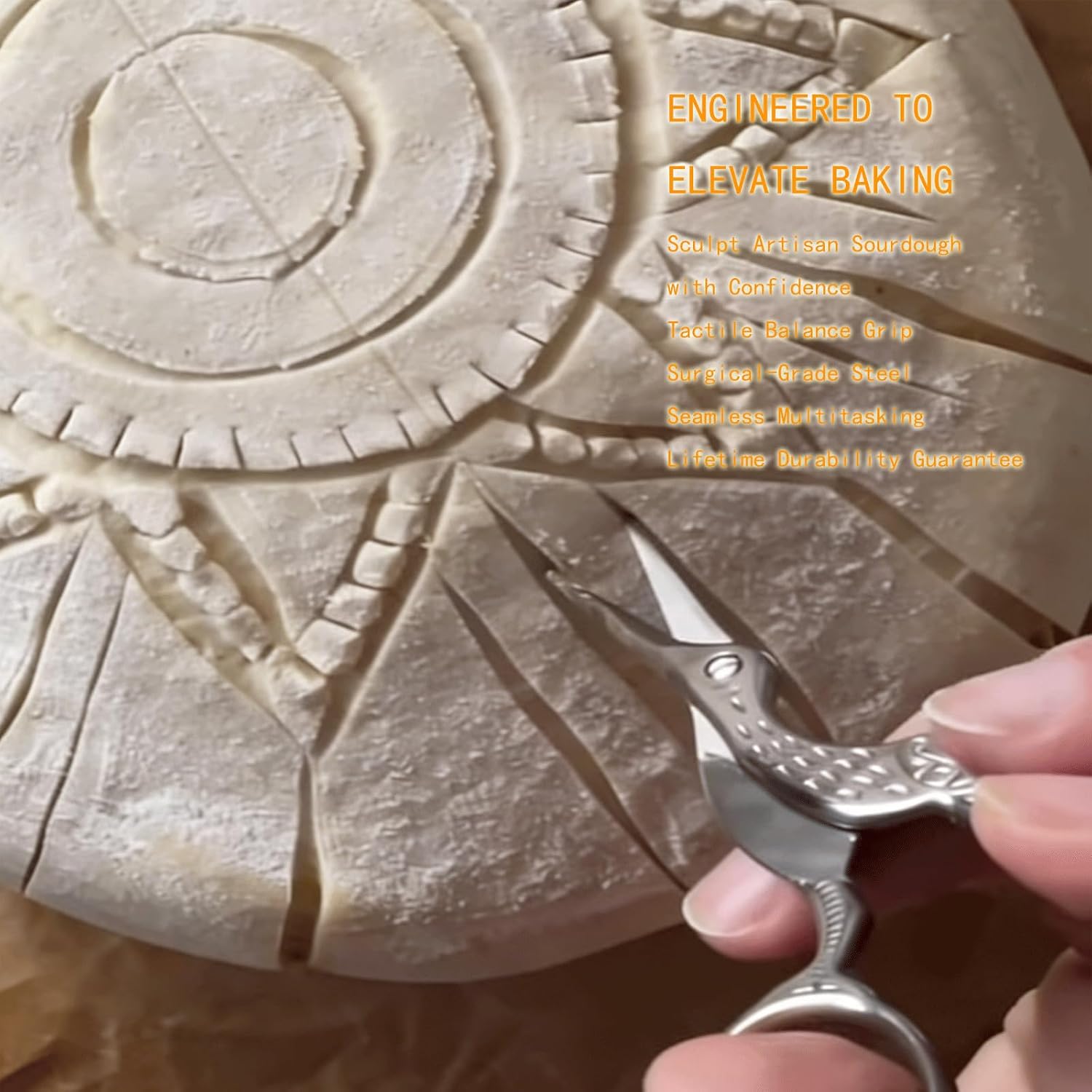 Bread Lame Dough Scoring Tool, Bread Scoring Tool Kit, sourdough scissors, suitable for baking sourdough and regular bread, comes with 100 inches of cotton string and 10 bread blades.