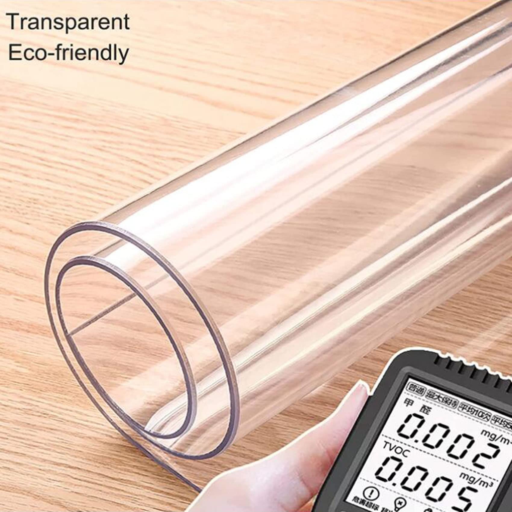 Tappetino trasparente per Sedia Office Tappeto 1,5mm-Moquette Trasparente PVC Tappeto Salvapavimento per Parquet Resistente Ai Graffi Rettangolo Tappeto per Parquet Usato per Famiglia, Ufficio Pavimen
