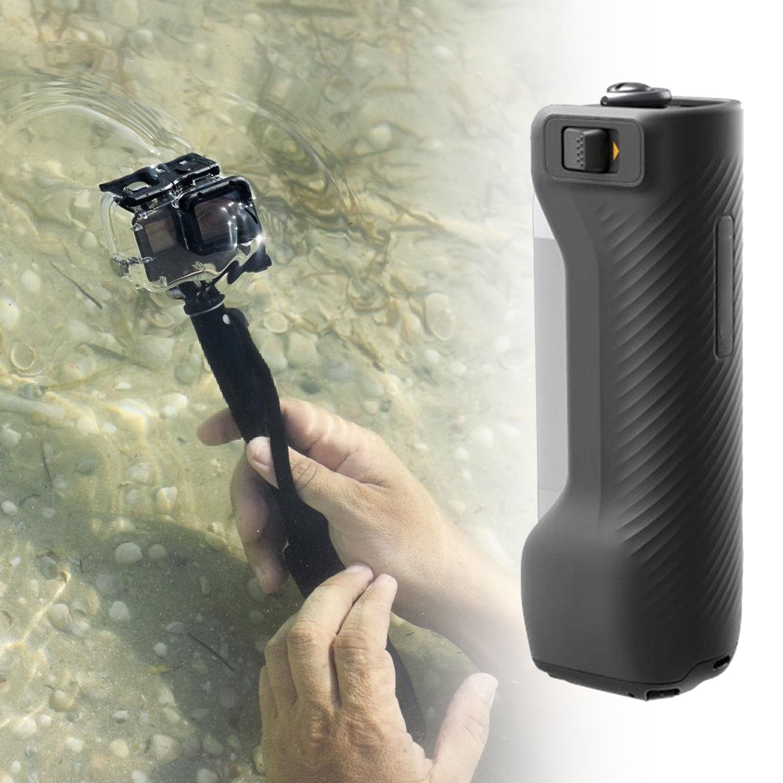 1. Mango de cámara compacto de 360 grados con base de trípode plegable, soporte portátil de liberación rápida para mango de trípode plegable estable en interiores y exteriores