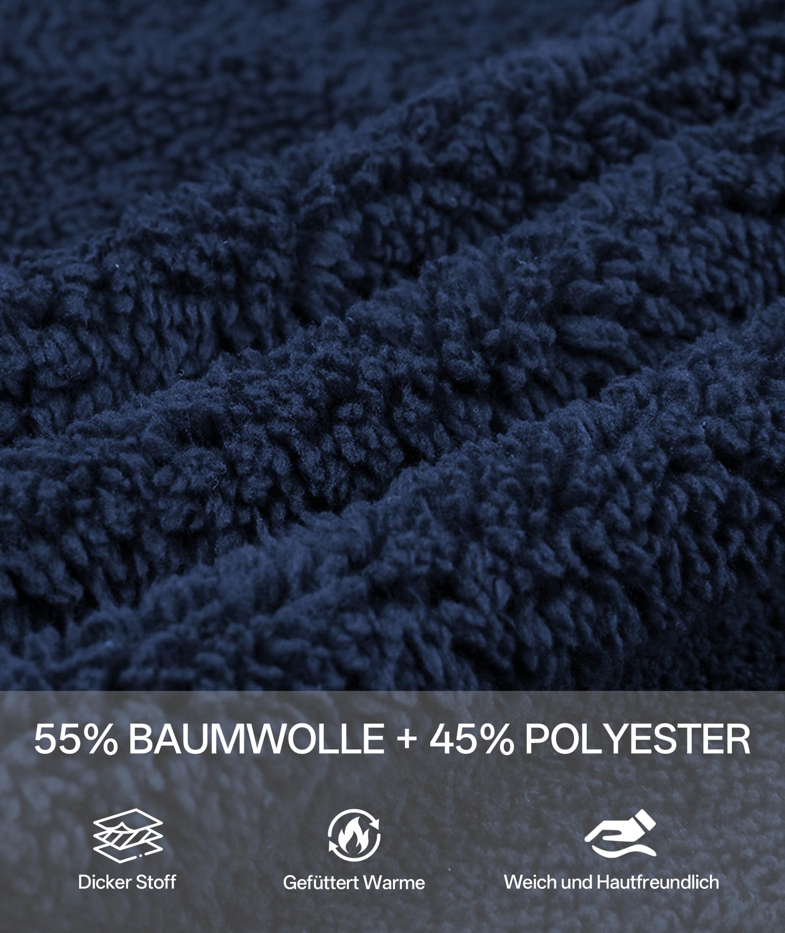 GEEK LIGHTING Felpa Donna con Cappuccio Foderata in Pile Calda Giacca Invernale con Zip Felpa Pile Donna Teddy Hoodie con Cerniera Sweatshirt Inverno Autunno S-2XL