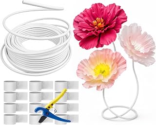 Moxweyeni White 66 ft Flexible PVC Pipe Tubing 16 mm
