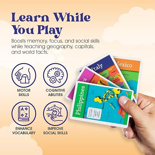 Miniatura 3 de Geotoys  GeoBingo World y GeoBingo USA  Juego de 2 juegos de mesa para niños  Recursos de aprendizaje de juegos de bingo de geografía y juguetes