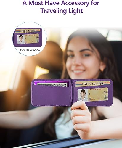 Miniatura 3 de Cartera Magsafe 2 en 1, de alta calidad con cartera para iPhone y soporte para teléfono, ventana de identificación abierta, cartera magnética para