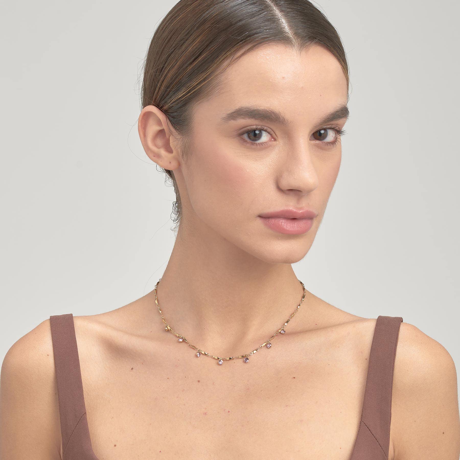 Brosway Collana Donna, Collana in Acciaio e Cristalli | Collezione Symphonia - BYM142
