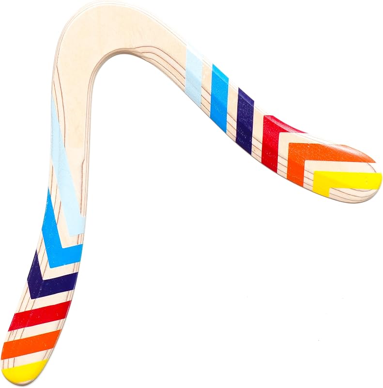 Skybreaker Wooden Boomerang - 12-Inch Returning Boomerang for Adults and Youth, Intermediate Skill Level, 100 ft Range, Flight-Tested, Made in Europe, Model: N5-v2