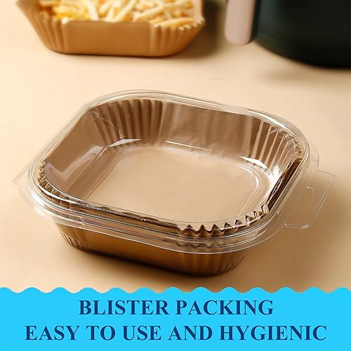Miniatura 5 de Air Fryer Disposable Paper, 100Pcs Parchment Paper Liners, Non-stick Cooking Paper, Oil Resistant, 6.3inch for 3-5Qt Air Fryer Baking Roasting