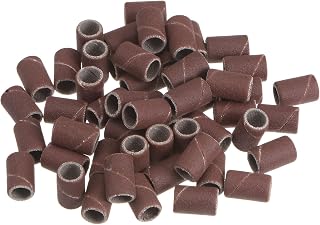 50pcs Sanding Drums 1/4 Inch Mini Sanding Sleeves 240 Grit Sanding Bands for Drum Sander Rotary Tools