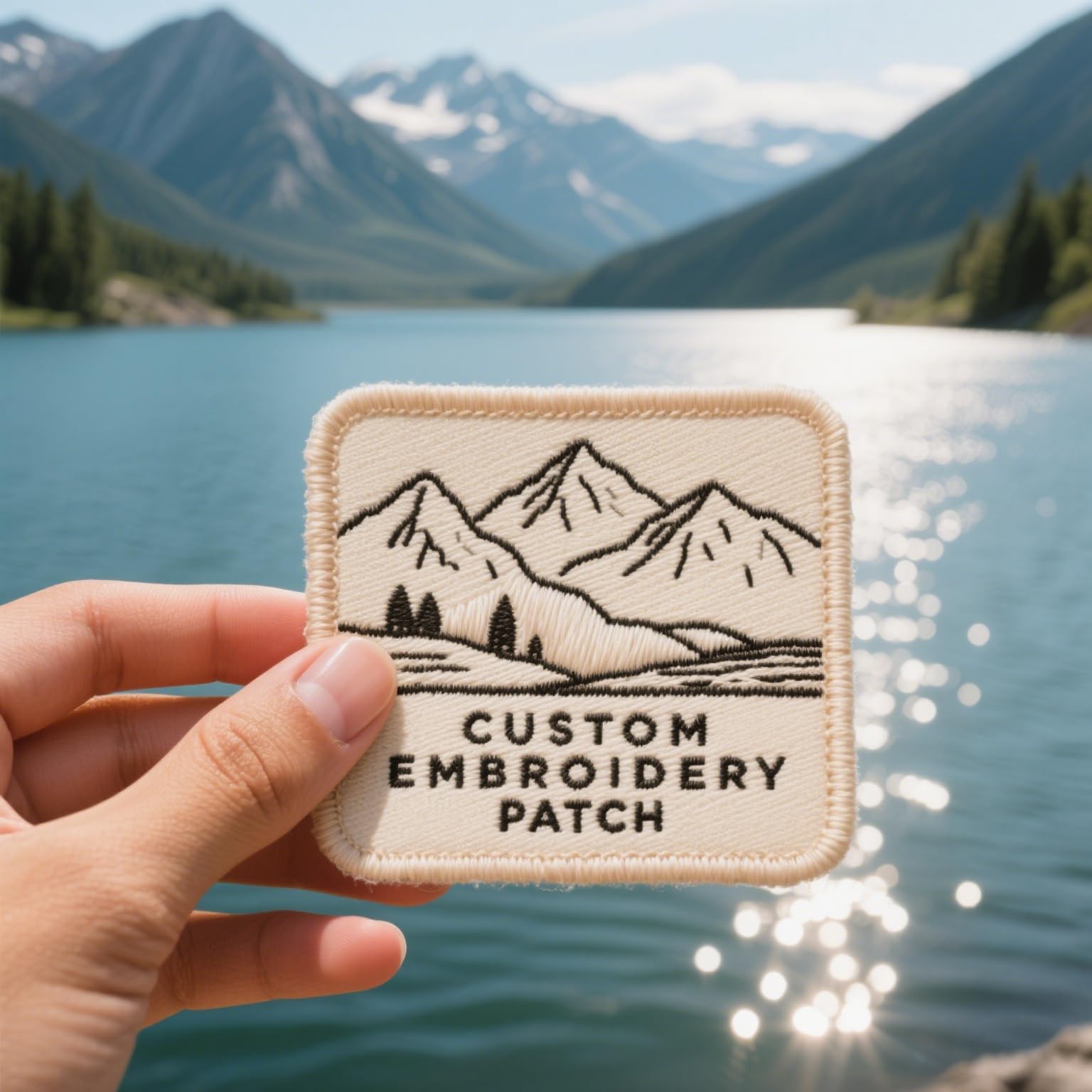 Custom Embroidered Patches with 3 Backing Options Hook & Loop/Iron-On/Sew-On - Personalised Designs Decorative Applique Patches, Multi-Sizes