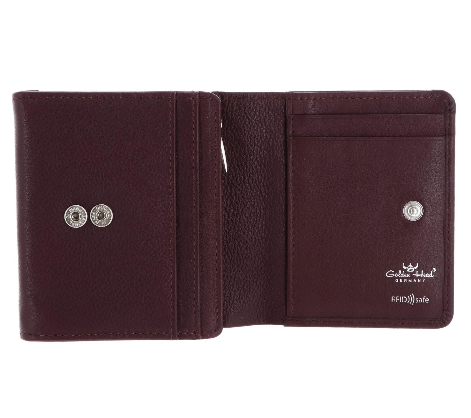 Golden Head Cuir Porte-Monnaie Madrid RFID Protect RV-Börse 3335 Aubergine Violet foncé