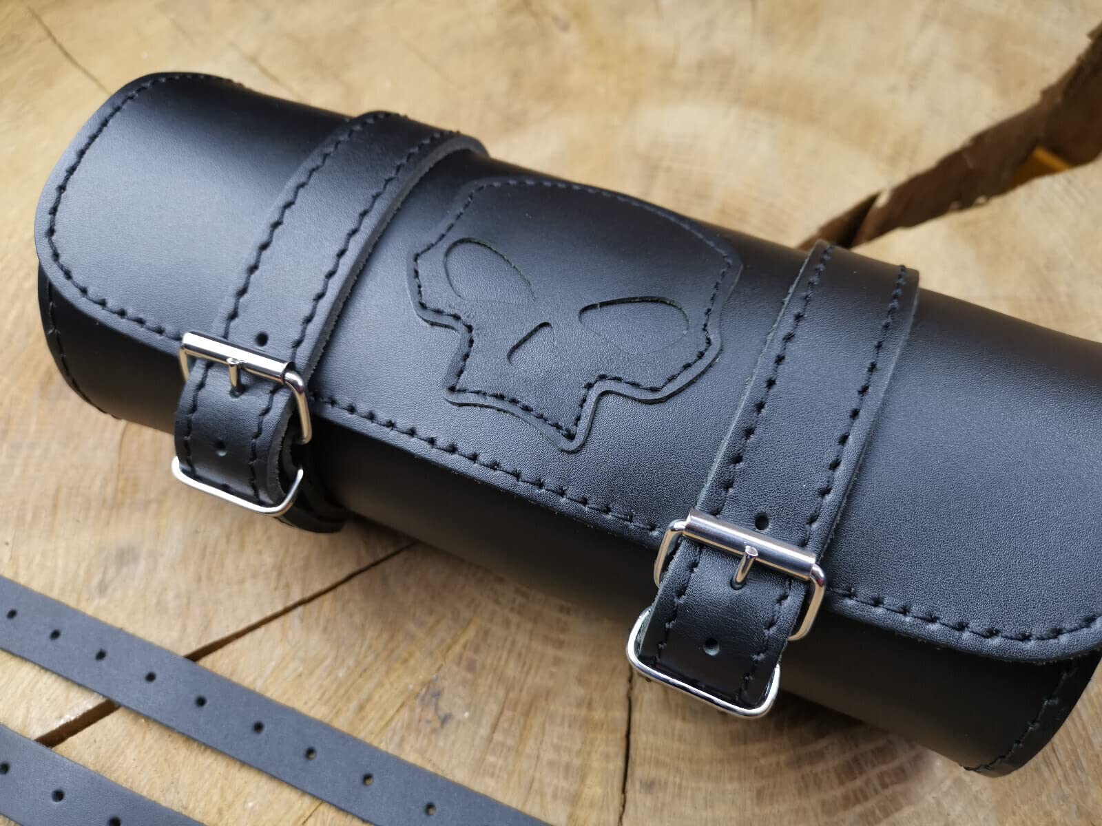 NOUVEAU SAC À outils couleur Camel en cuir pur pour toutes les motos