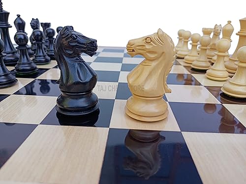 Miniatura 3 de ooden Staunton - Piezas de ajedrez con 2 reinas adicionales, juego de ajedrez único de 4 pulgadas, juego de ajedrez único Taj Chess Store