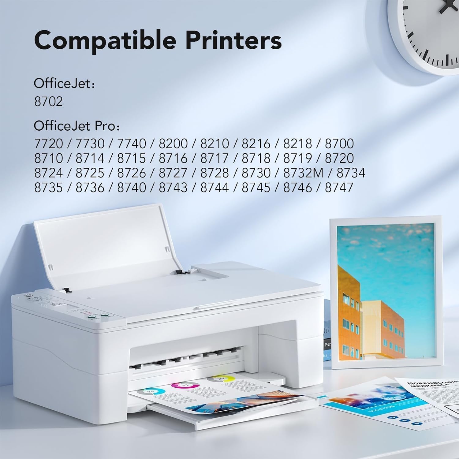 952XL Ink Cartridges Combo Pack Replacement for HP 952XL 952 XL Ink Cartridges to Use with HP Officejet Pro 8710 7740 8720 8702 8210 7720 8715 8730 8740 8216 Printer (Black/Cyan/Magenta/Yellow)