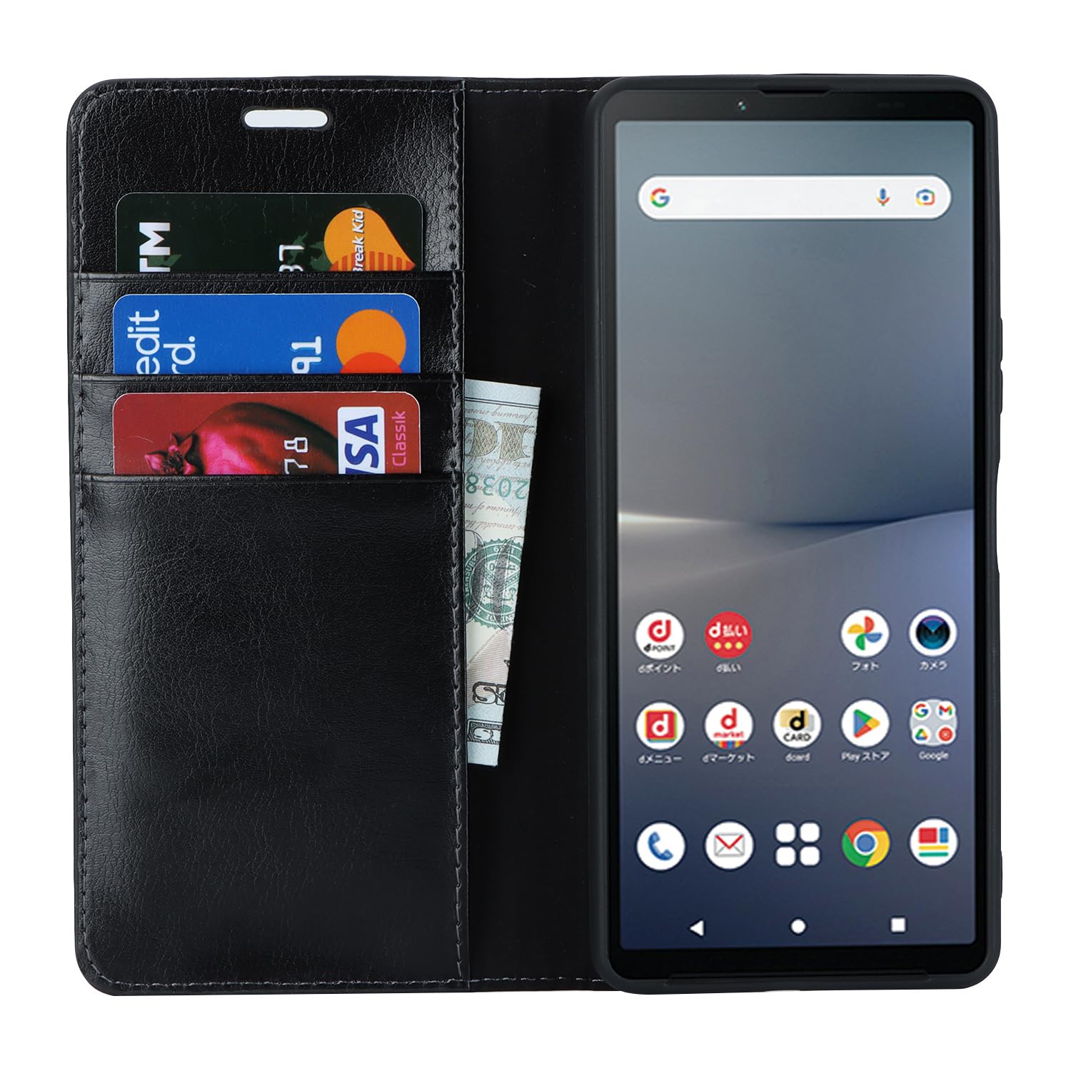 Amazon.co.jp: Xperia 10 V ケース 手帳型 【 マグネット無し 】 耐