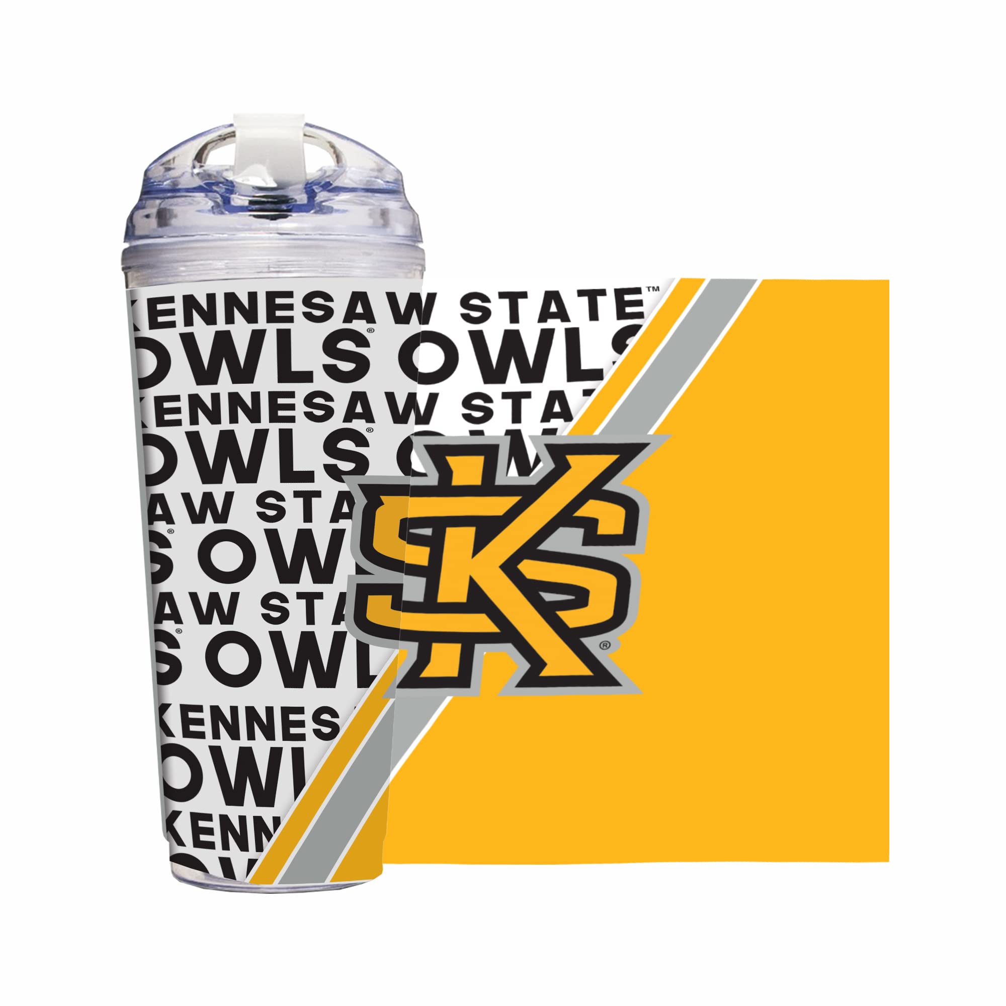 Gobelet Kennesaw State Owls anti-fuite double paroi pour éviter la condensation