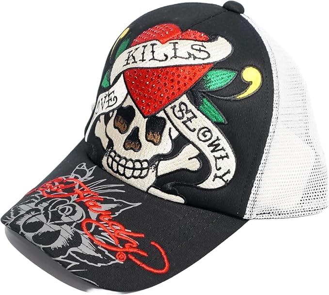 Amazon | [Ed Hardy] エド・ハーディー ハートスカル刺繍