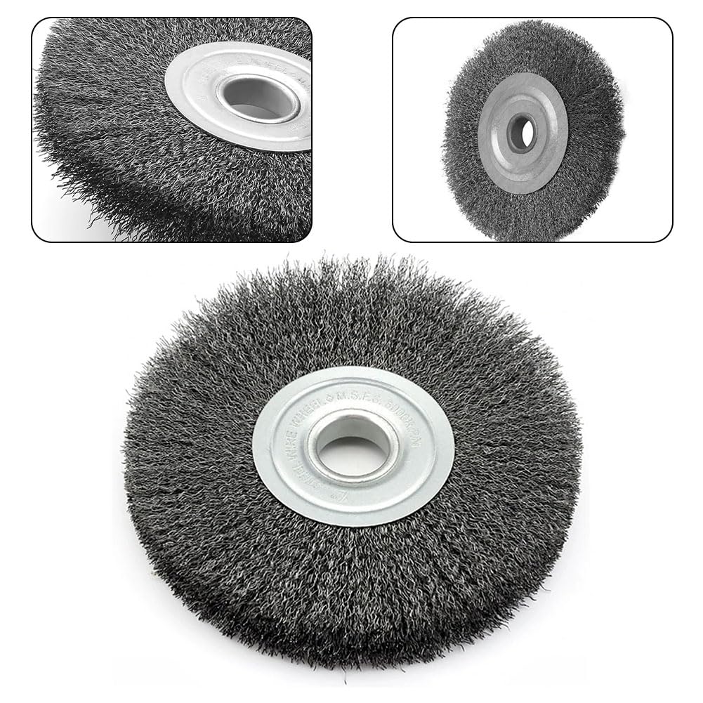 100mm Crimped Wire Wheel Brush Stainless Steel for Angle Grinder Flat Crimped Wire Wheel Brush
