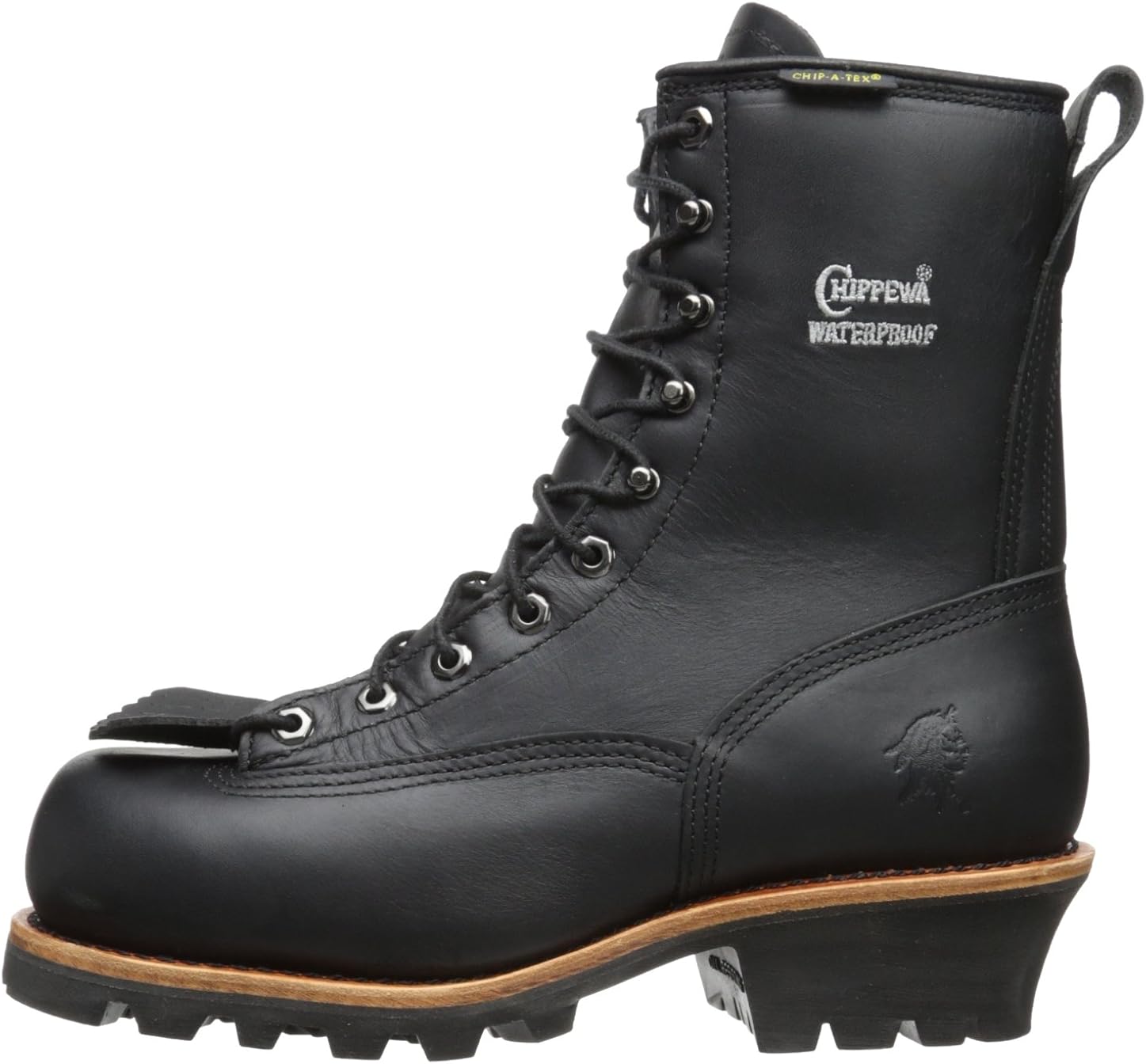 chippewa black work boots