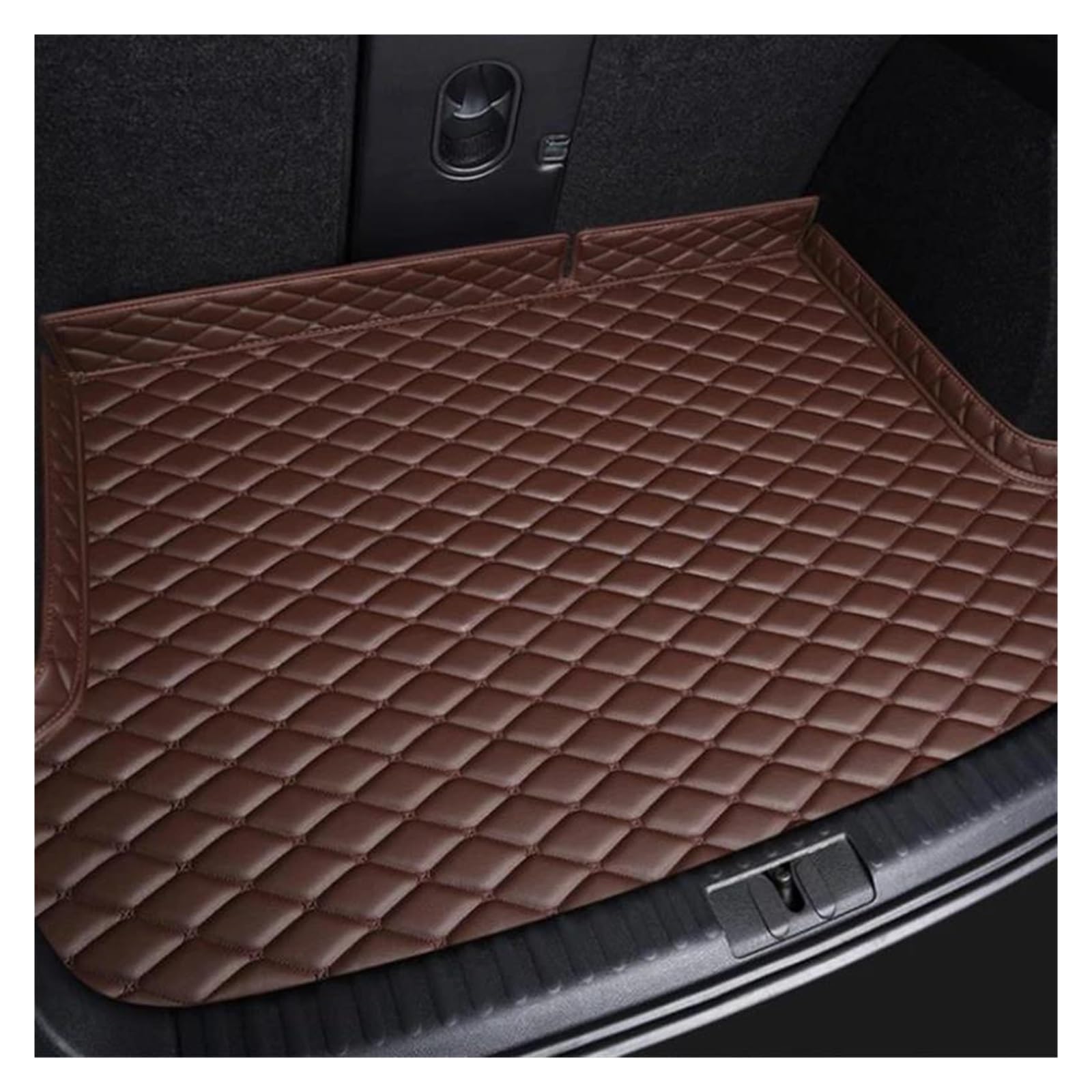 Carpet For Chevy For Cruze 2009-2014 2015-2016 2017-2018 PU Leather Custom Car Trunk Mats Interior Carpet Accessories Boot Mat Car Boot Liner Mat(قهوة,15-16)