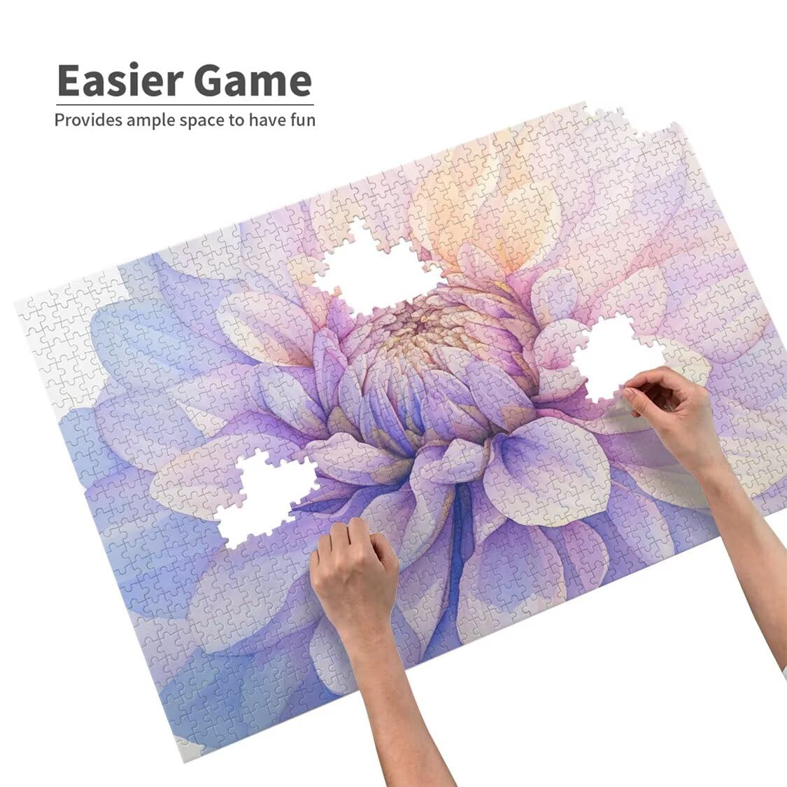 Puzzle Fleur Puzzle 6000 Pieces Adultes Paysage, Défi Impossible Jigsaw Jeu, Unique Attrayant Défi Jeu Idéal pour Les Loisirs en Famille, Adolescents Les Hommes Et Les Femmes - Coffret Cadeaux L-53