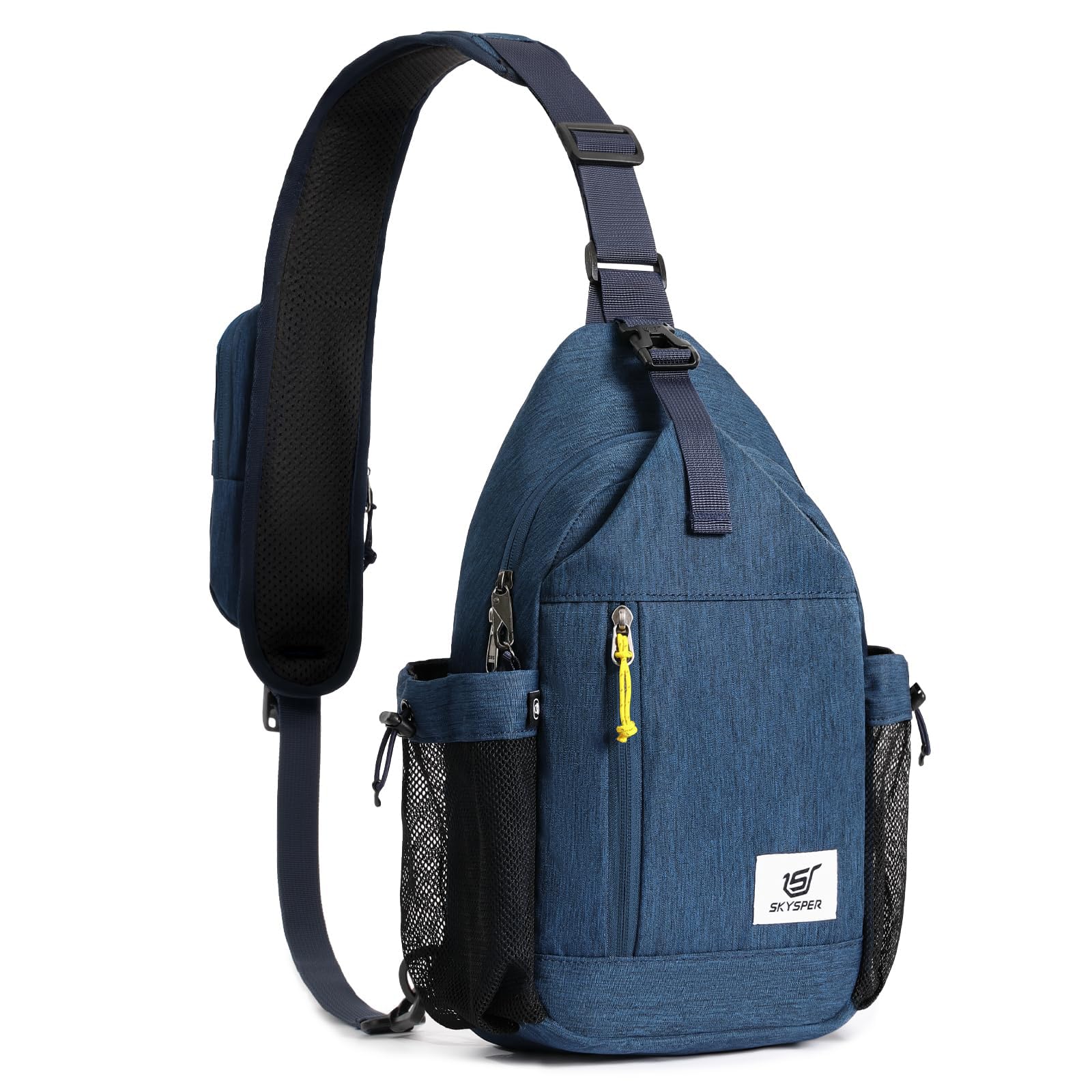 SKYSPER Zaino Monospalla da uomo Borsa a tracolla Anti-furto Tracolla Borsa Casual Sport Sling Bag Crossbody Trekking Viaggio