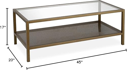 Miniatura 37 de Henn&Hart Mesa de centro redonda de 36 pulgadas de ancho en bronce ennegrecido, mesas de centro modernas para sala de estar, artículos esenciales