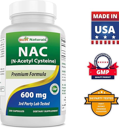 Miniatura 8 de Best Naturals Ácido alfa lipoico 600 mg y NAC N-acetil-cisteína 600 mg