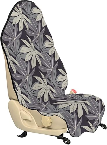 Lunarable Sudadera con capucha para asiento de automóvil con diseño de hojas, diseño tropical, elementos de selva hawaiana indígena, follaje de