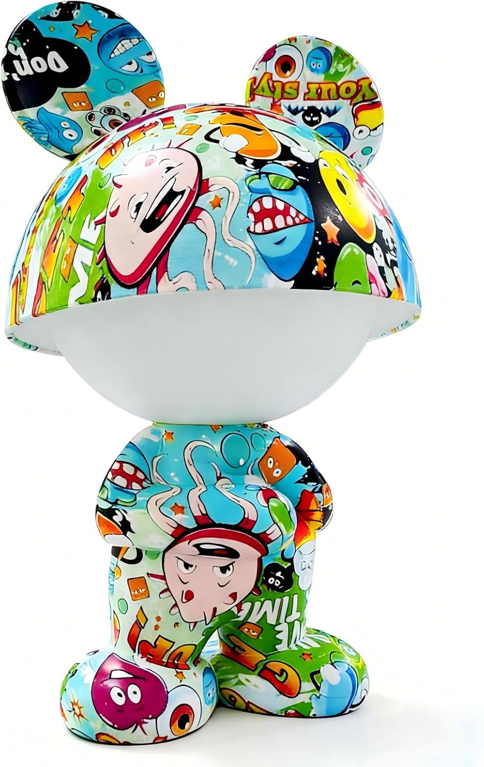 Cute Decorative Night Lights,Doodle Lamps,Rechargeable Table Lamps,Cordless,Warm White Light,Colorful Graffiti Art Decor,Sleep Aid,Easter Gifts for Kids Boys Girls Teens Friends Family Lover