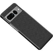 Shockproof Case for Google Pixel 8 W Carbon Fiber, Ultra Slim Protective Cover Skin for Pixel 8[Snap-on Case] Black