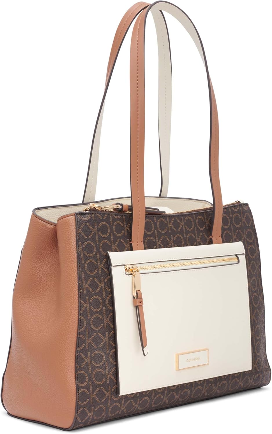 Calvin Klein womens Hadley Tote Bag – 2 in 1, Vegan Leather, 5 Pockets - Image 5