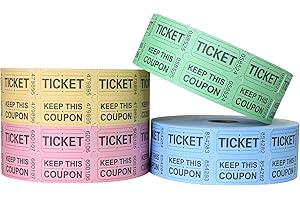 ESSENTIAL 8000 Assorted Double Raffle Tickets
