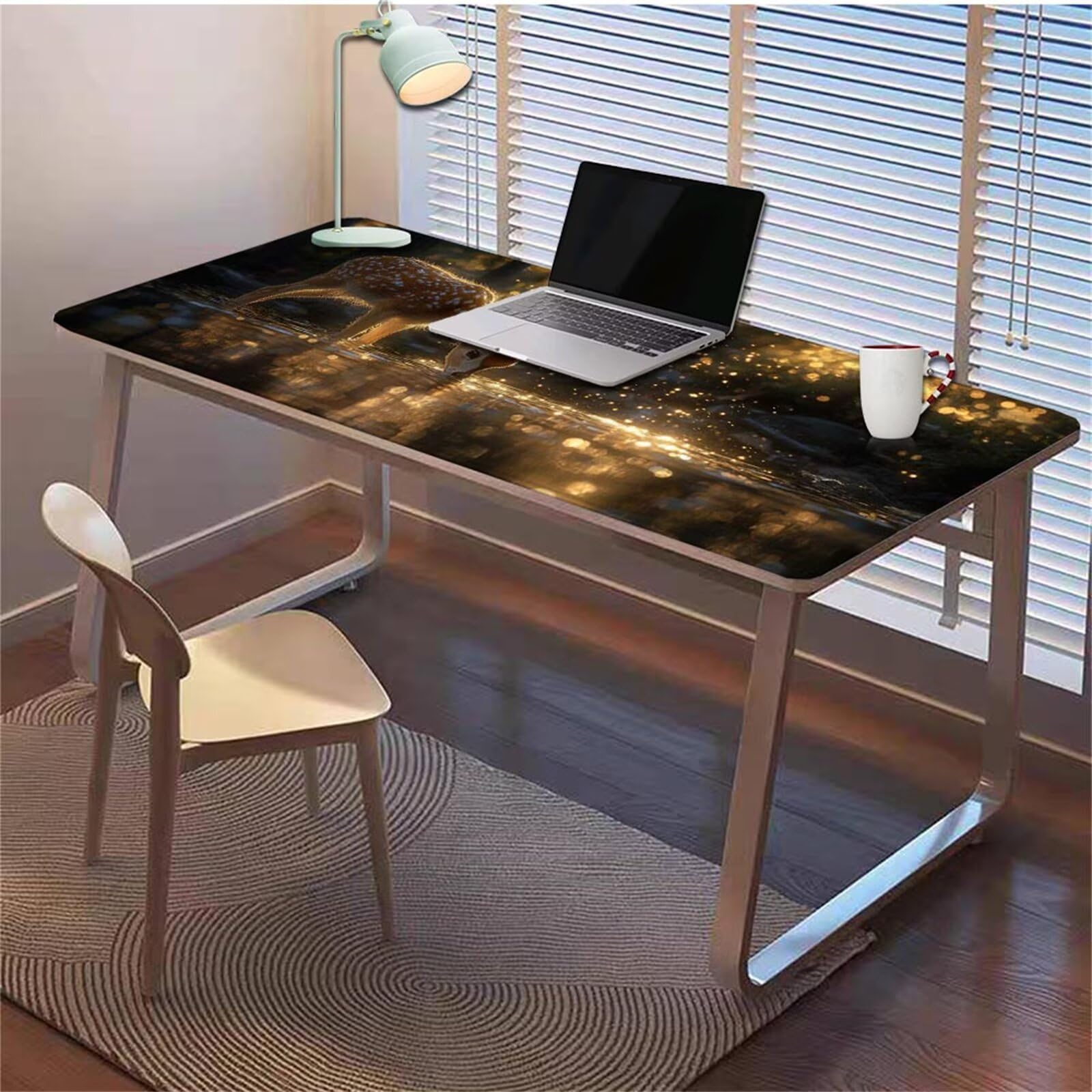 Gamingowa podkładka pod mysz 1200 x 600 x 3 mm, XXL, wodoszczelna, odporna na ścieranie, z przyszytymi krawędziami, podkładka na biurko, poprawia prędkość i precyzję, do komputera, laptopa, komputera