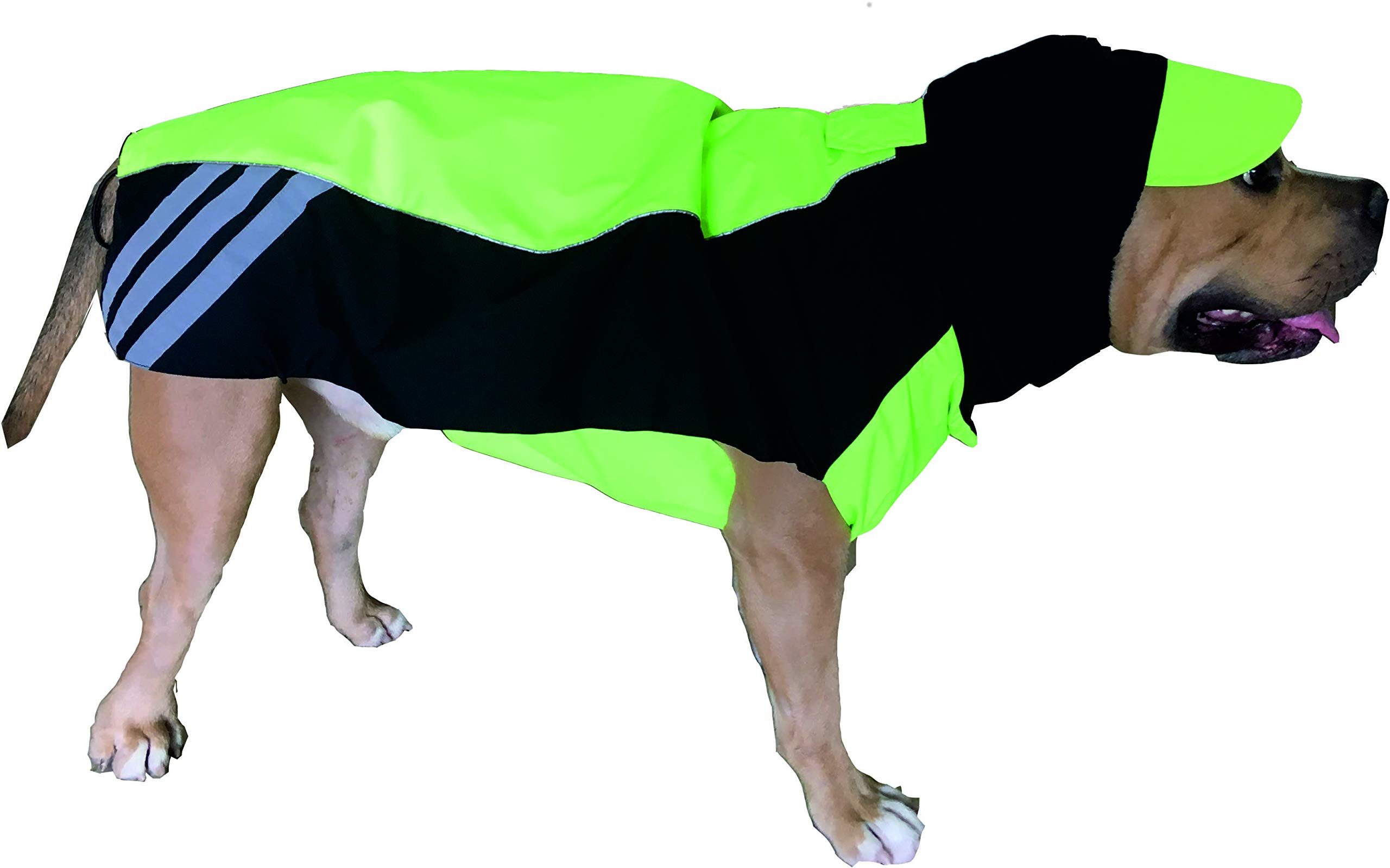 Doxters Slip on Dog Raincoat, Easy Wear Magic Cloak Size 24, for Medium and Large Dogs, Like Cocker Spaniel,Indie, Pariah, Puppies of Large Breeds Neon Green Black (B07STMGR8Z) Amazon Price History, Amazon Price Tracker