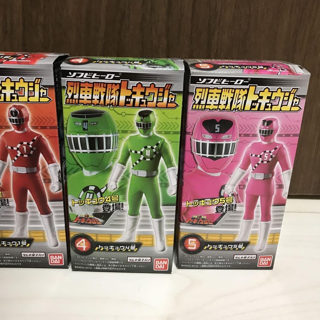 戦隊モノ　ヒーロー　ソフビ　フィギュア　セット 戦隊ヒーロー ソフビ8体セット - メルカリ