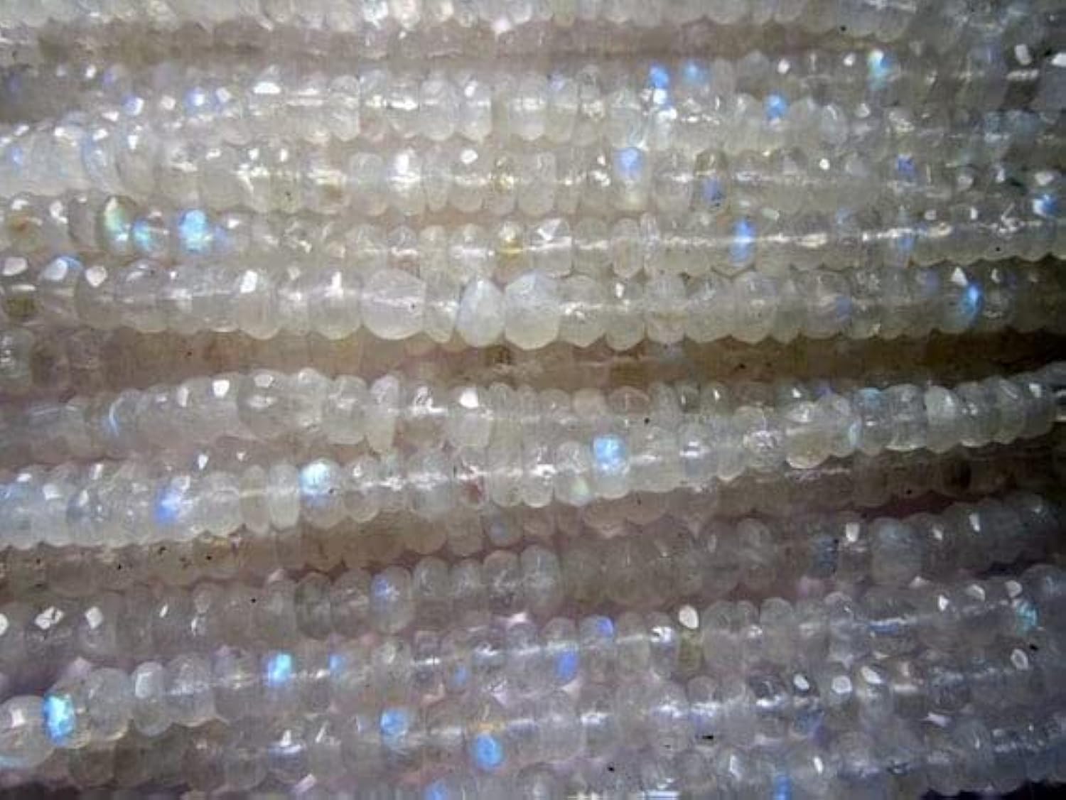 Pierre de lune arc en ciel perles rondelles facettées 6mm 7mm pour bijoux DIY