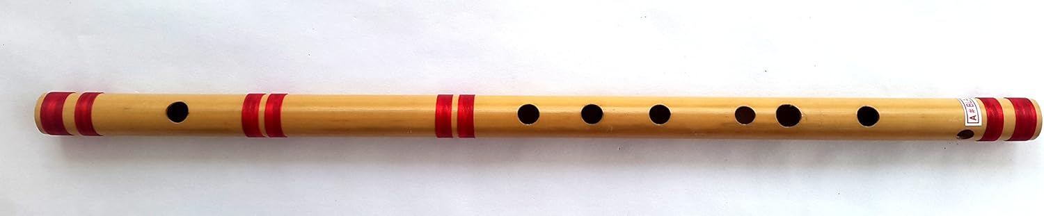 Flute, A# Bass, 22", 440, Professional, Bansuri, Nylon Wire, Indian, Nadsadhna