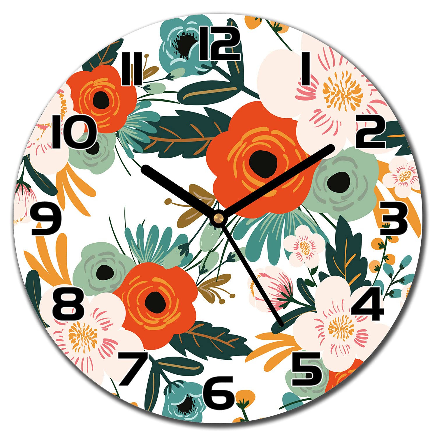 Horloge en Verre 30 cm : Élégance Moderne pour Cuisine et Salon