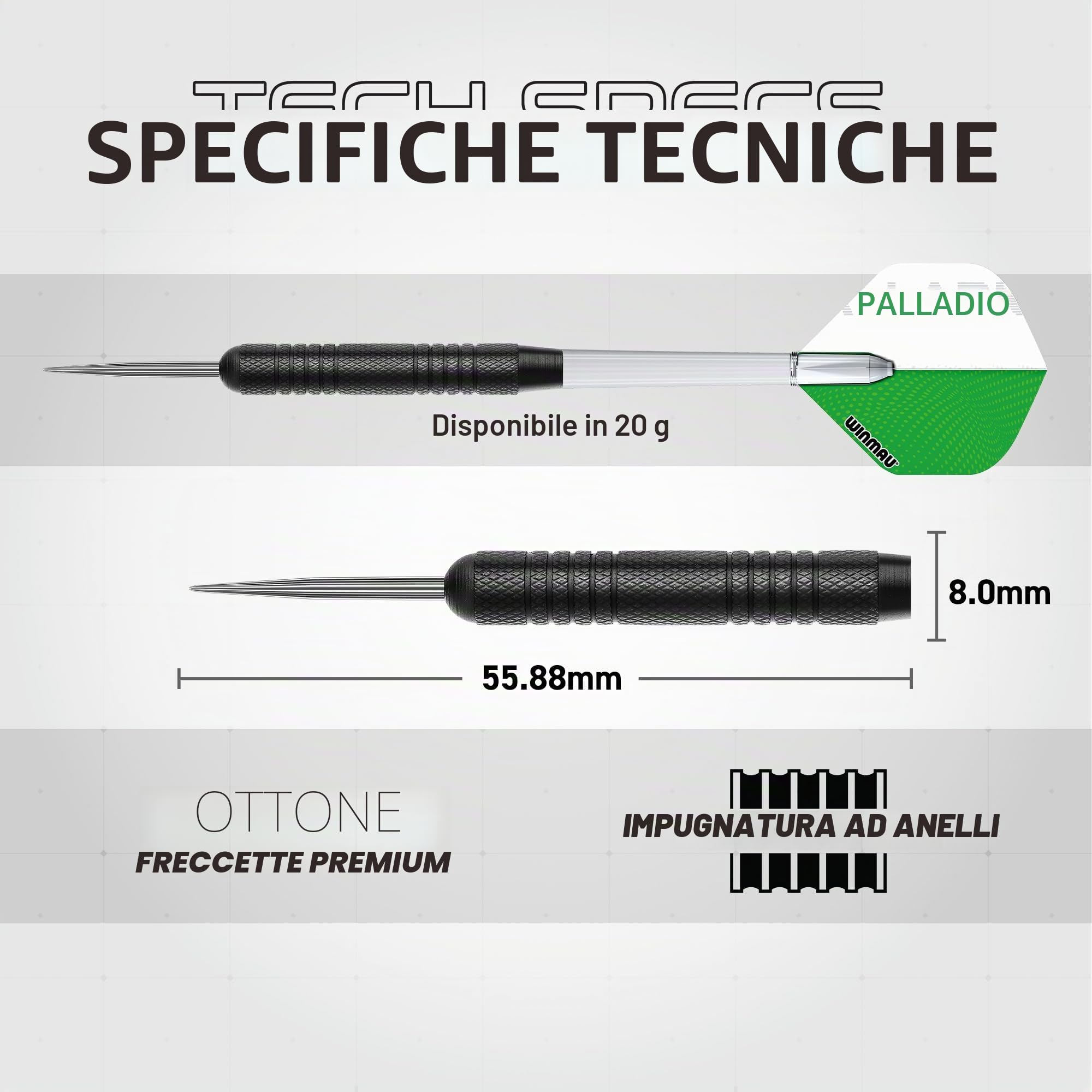 Winmau Diamond Plus - Bersaglio per freccette PDC Tournament, sistema a filo ultra sottile, sisal ad alta densità, disponibile solo come bordo, set surround o set armadio con freccette con punta in