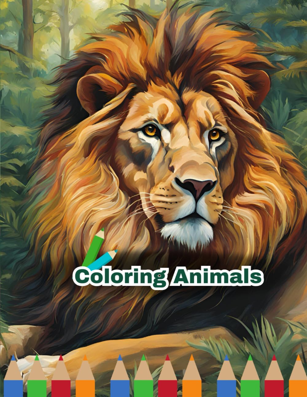 Coloring Animals: Coloring book for children with drawings of animals from nature.