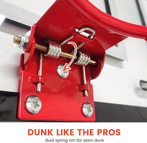 Miniatura 3 de Portable Basketball Hoop Outdoor for Kids Youth - 5.5FT-9.5FT Easy Height Adjustable Stand System wShatterproof Backboard - Indoor Outside