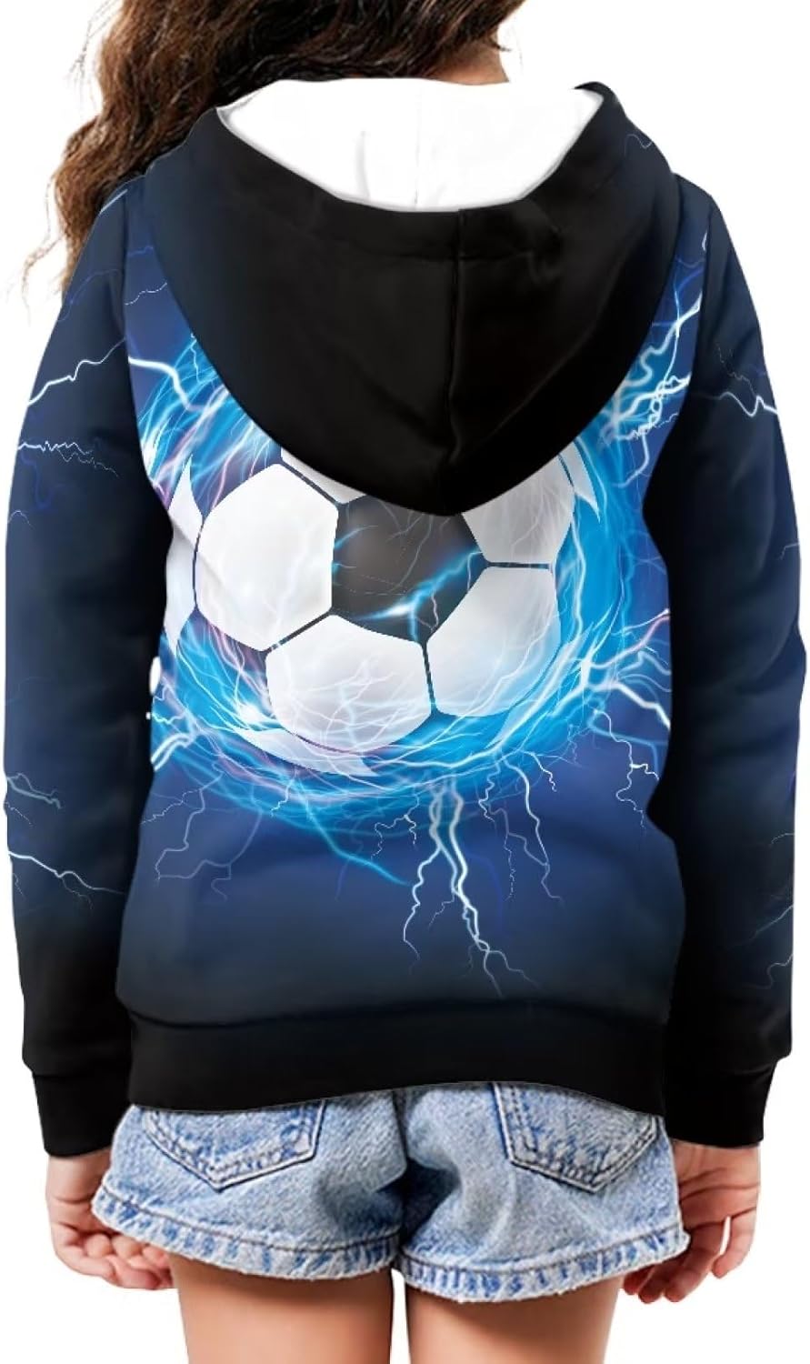 Soft Loose Fit Boys Animal Print Zip Up Hoodies with Pockets Comfort Hooded Jacket - Image 6