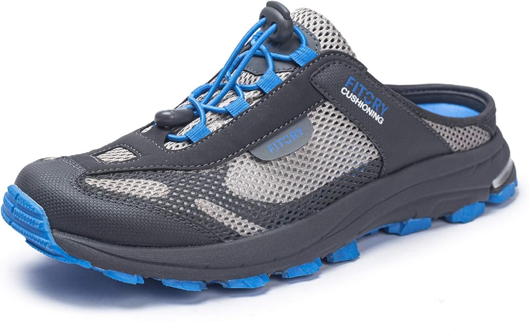 FITORY Slip on Sandals with Arch Support,Casual Mule Clogs Indoor Outdoor Walking Shoes for Mens