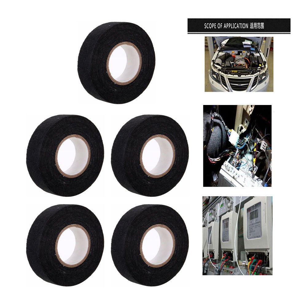 Buy Comidox19mm x 15M Automotive Harness Velvet Tape Black Cloth Velvet Tape Adhesive Insulation