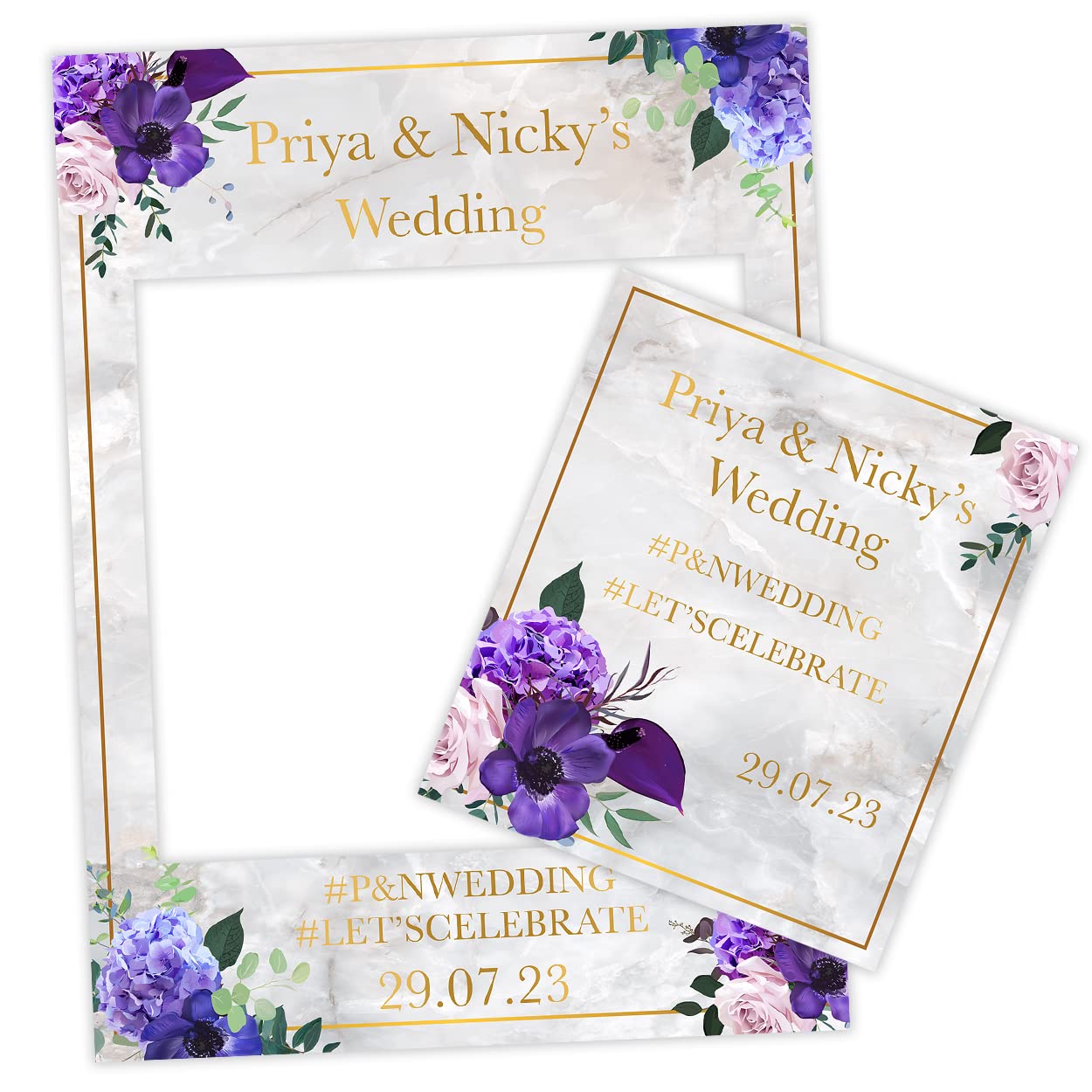 Paper Themes Sfas0091 Asian Selfie Frames For Weddings And Mehndi Night (Sfas0091)